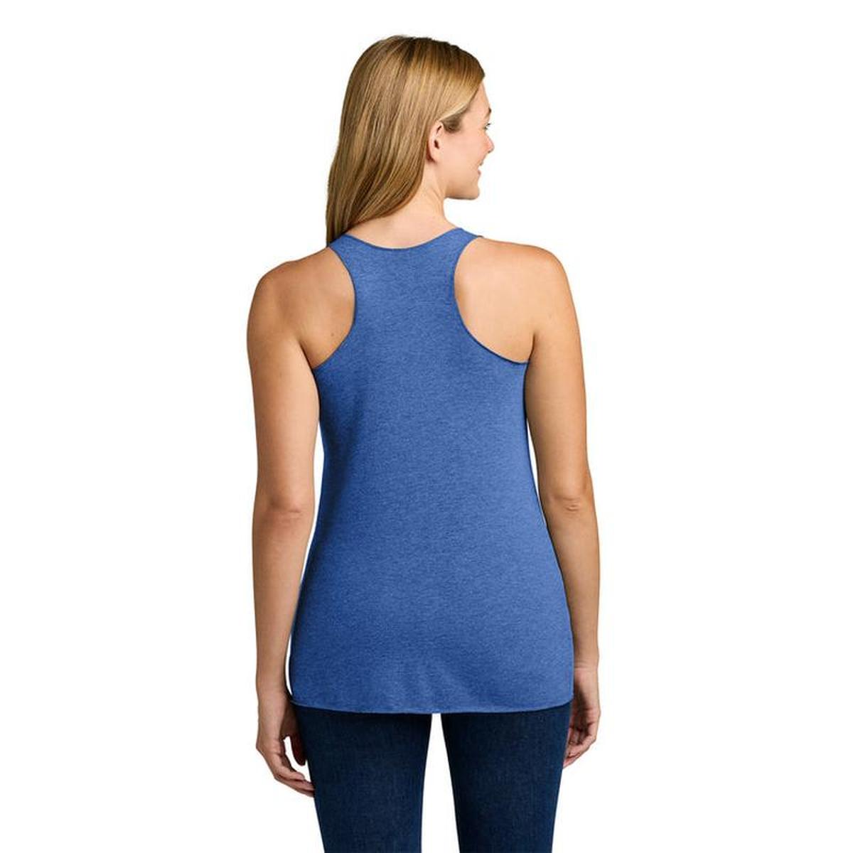 KCC QUILT Next Level Apparel® Women’s Tri-Blend Racerback Tank - Vintage Royal