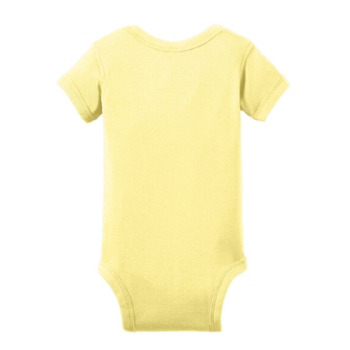 KCC QUILT Rabbit Skins™ Infant Short Sleeve Baby Rib Bodysuit - Banana