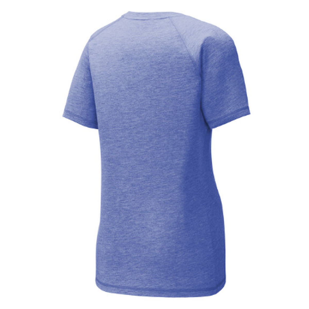 KCC IMUA Sport-Tek® Women's PosiCharge® Tri-Blend Wicking Scoop Neck Raglan Tee - True Royal Heather