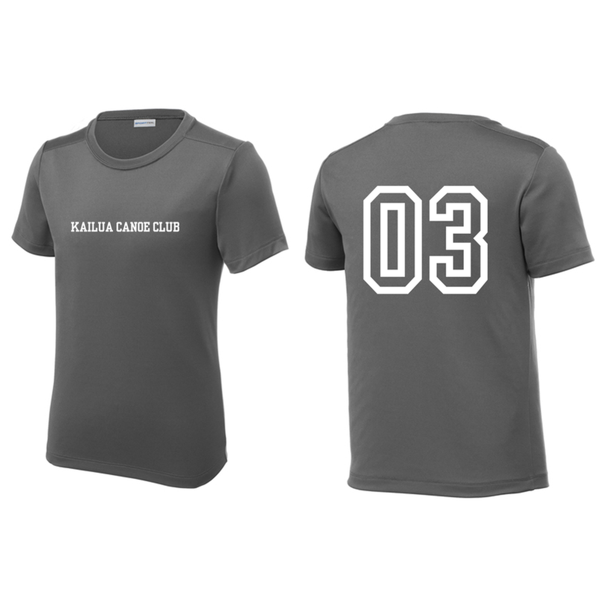 KCC YEARBOOK Sport-Tek® Youth Posi-UV® Pro Tee - Dark Smoke Grey
