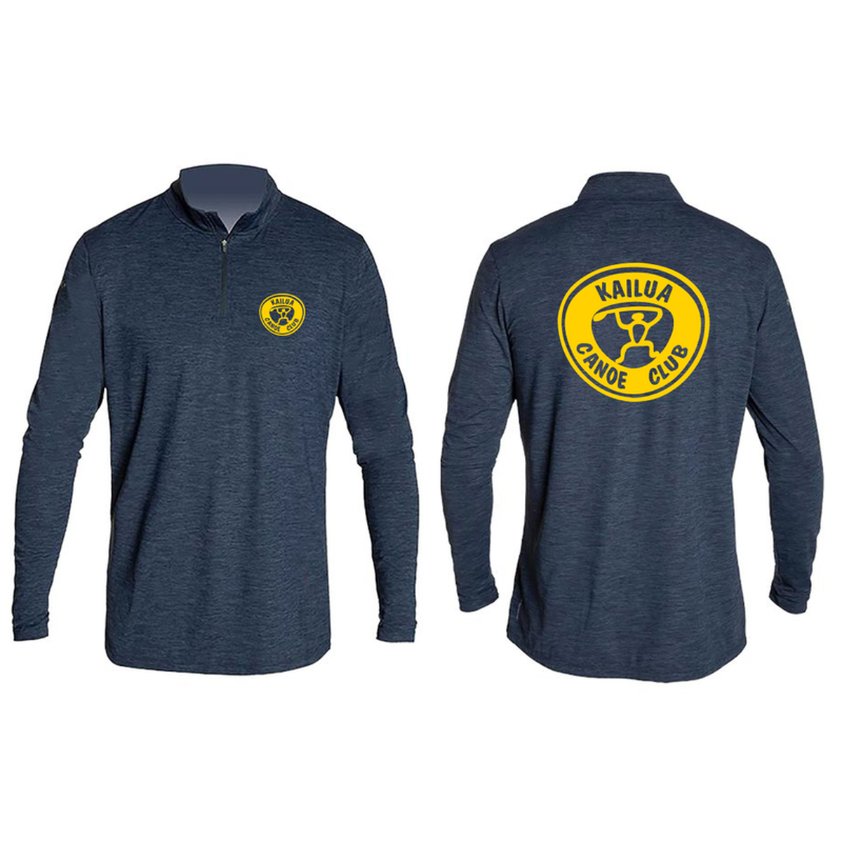 KCC Men's Low Pro Quarter-Zip Pullover - Midnight Heathered