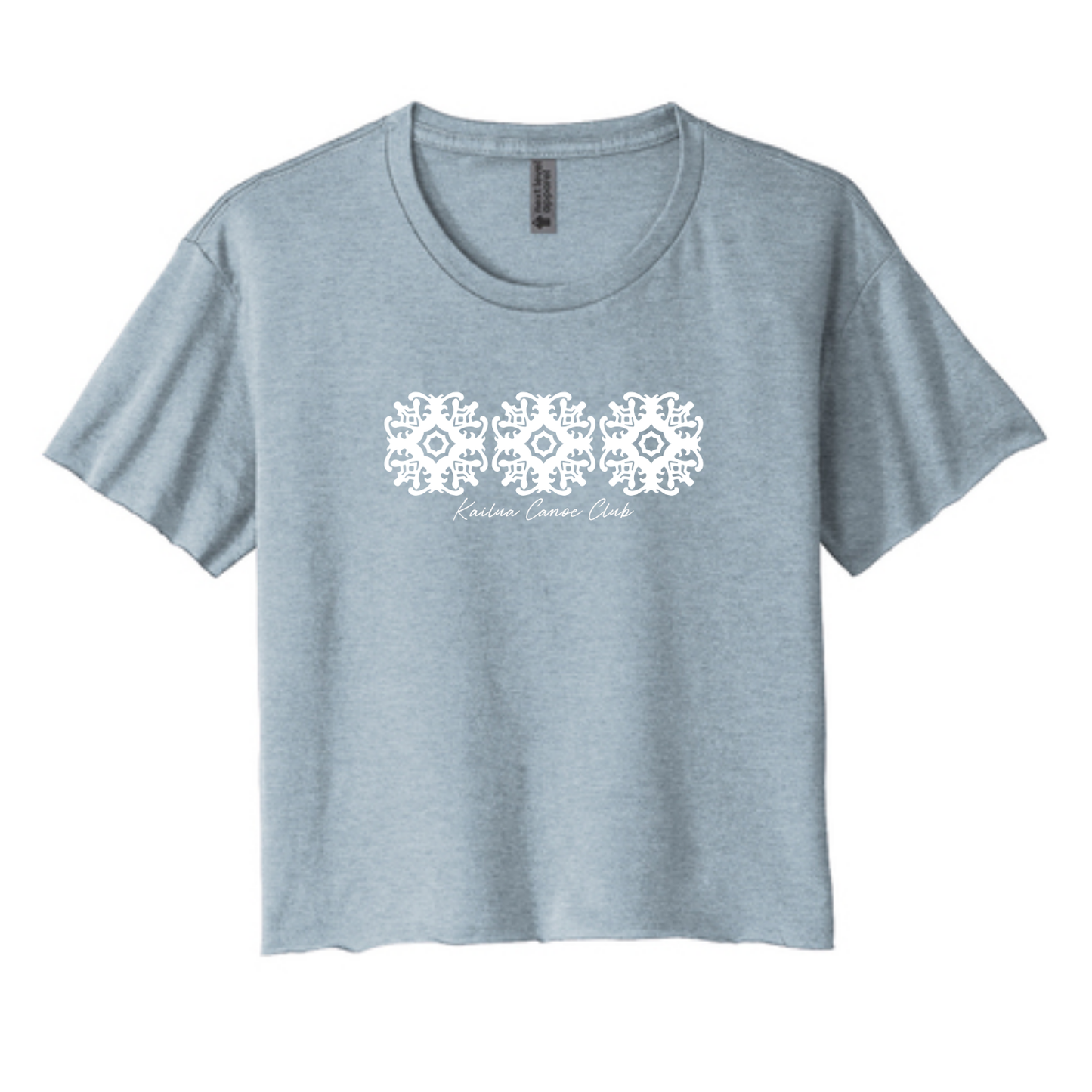 KCC QUILT Next Level Apparel® Women’s Festival Cali Crop Tee - Stonewash Denim