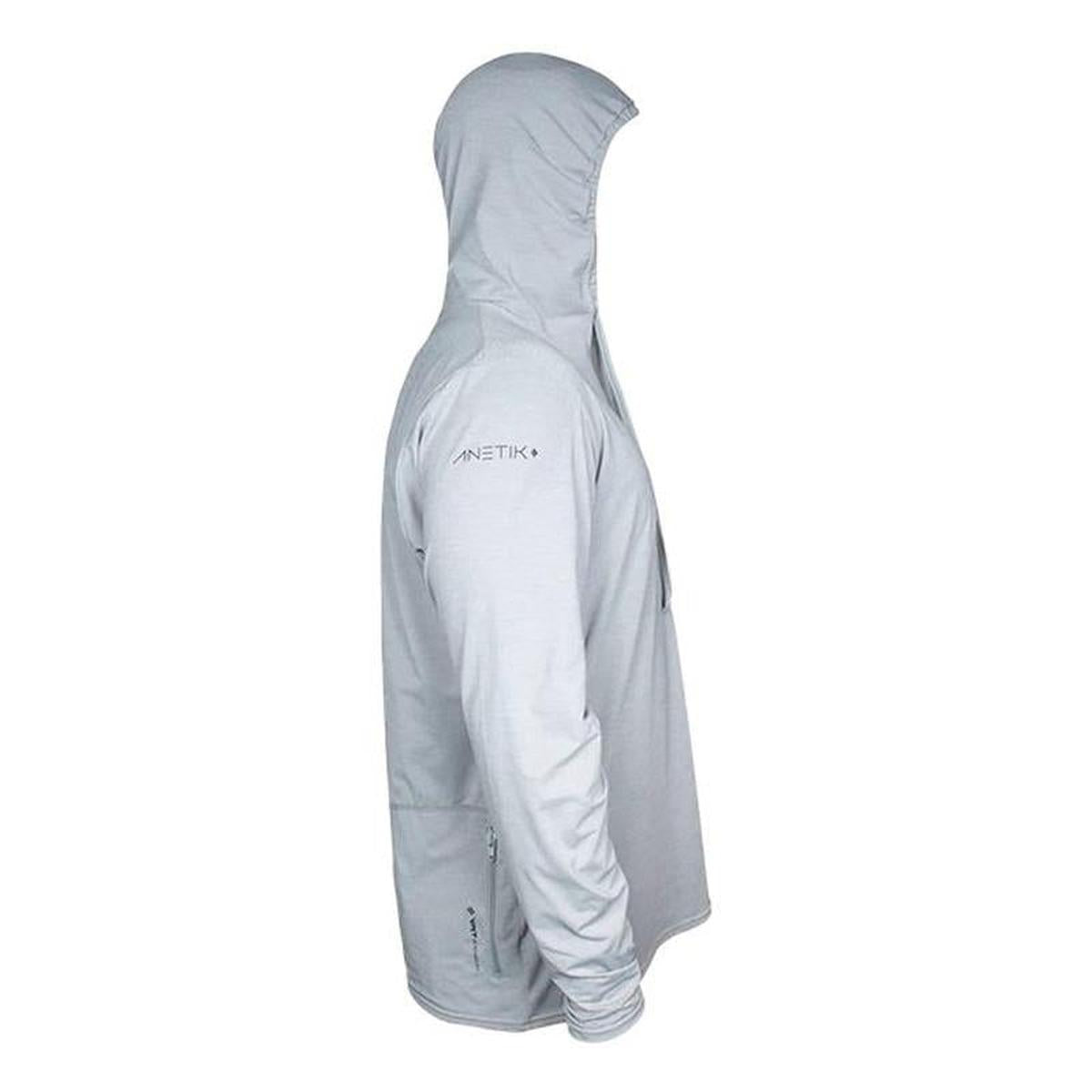 KCC Men's Low Pro Tech Hooded Long Sleeve T-Shirt - Alloy Heathered
