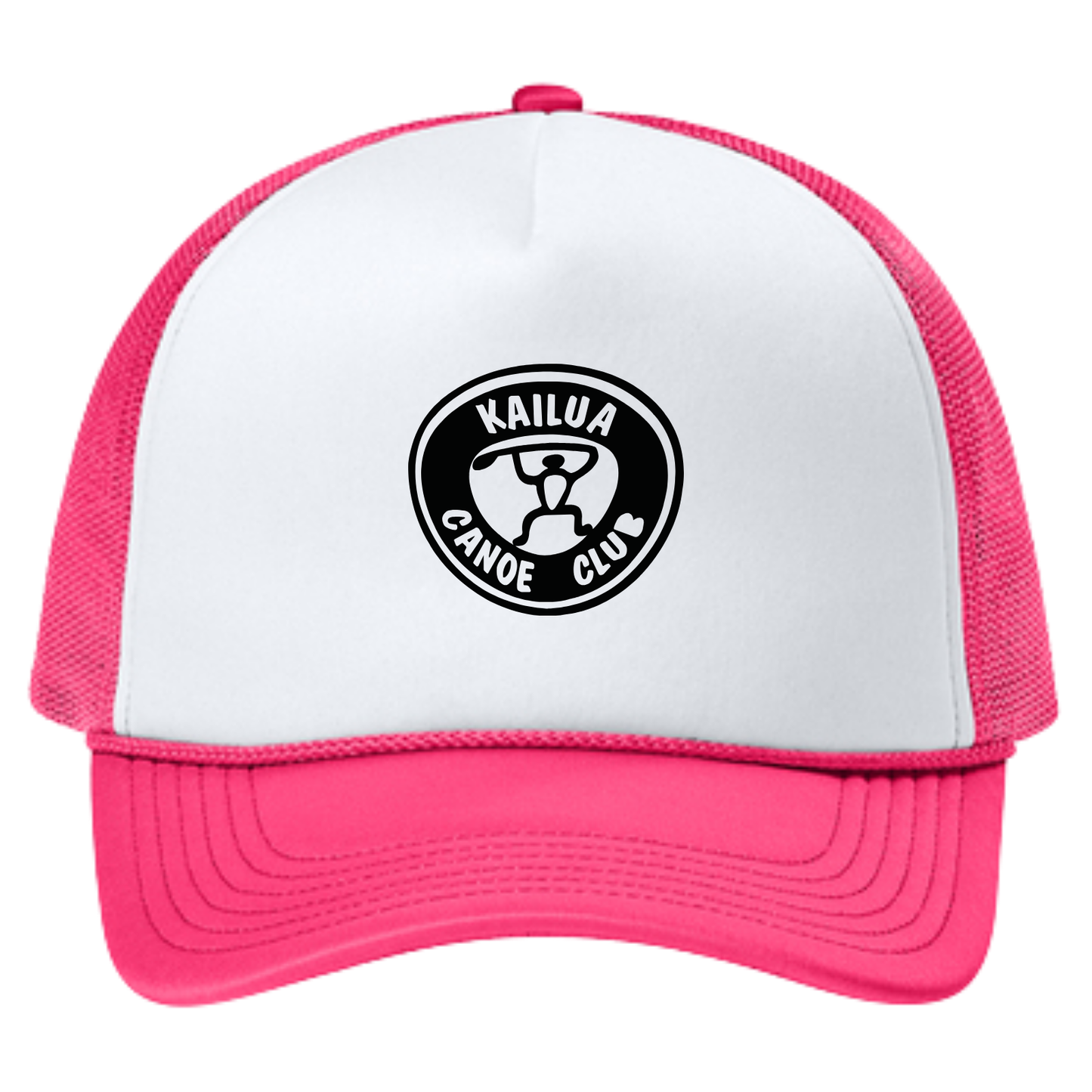 KCC Port Authority® Foam Truck’N Cap - White/Hot Pink