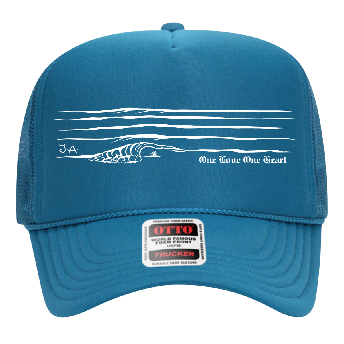 Wave Trucker Hat - Turquoise