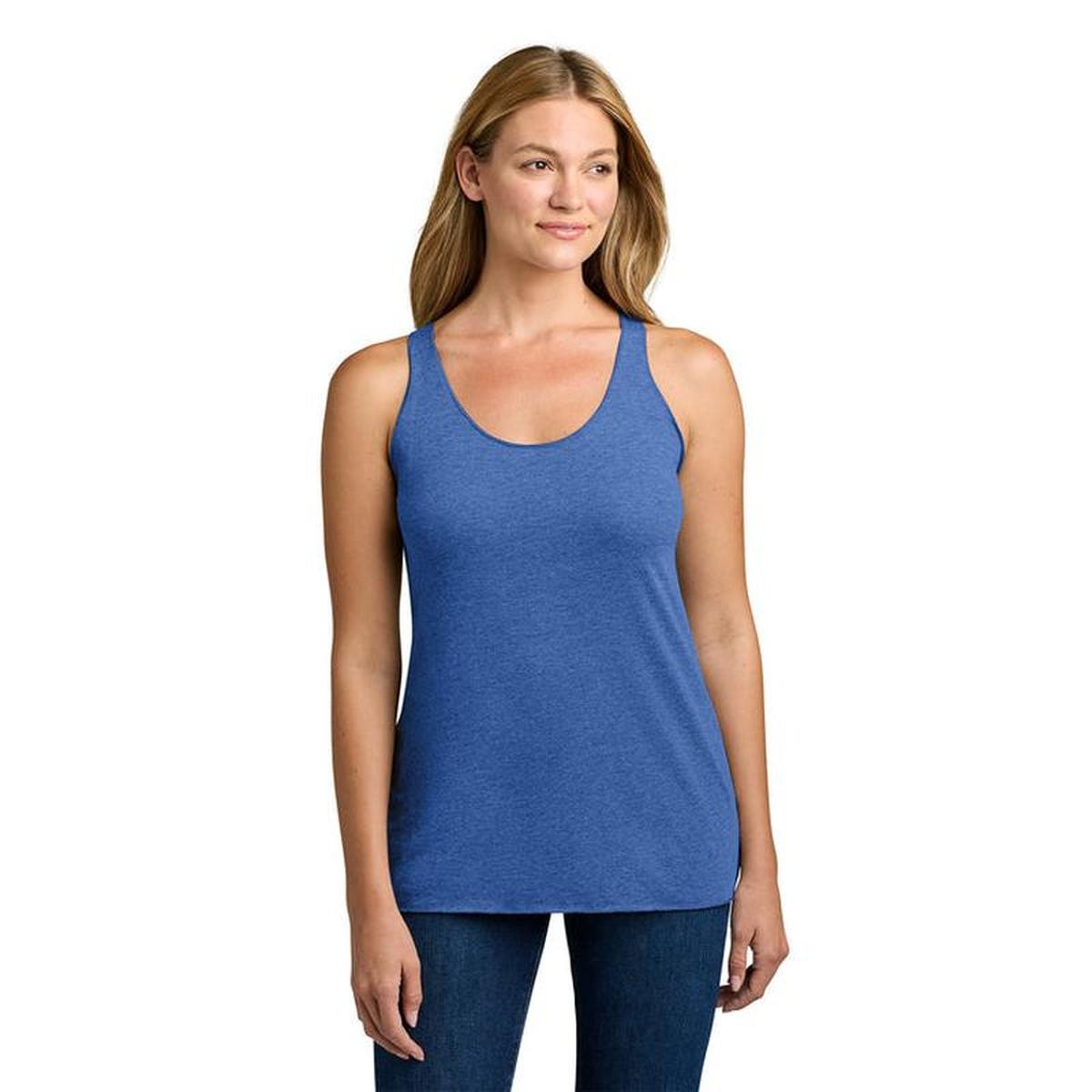 KCC QUILT Next Level Apparel® Women’s Tri-Blend Racerback Tank - Vintage Royal