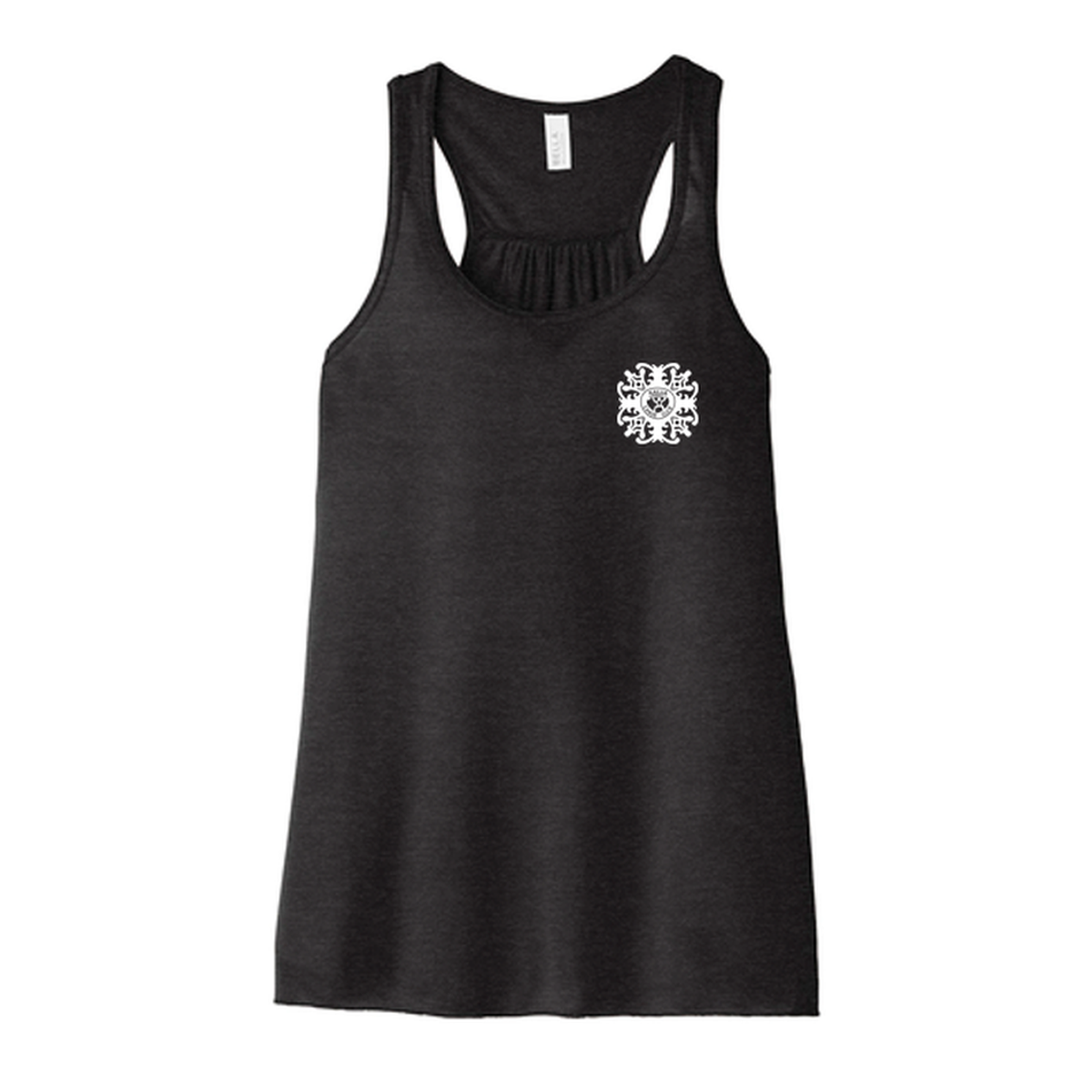 KCC QUILT BELLA+CANVAS® Women’s Flowy Racerback Tank - Black