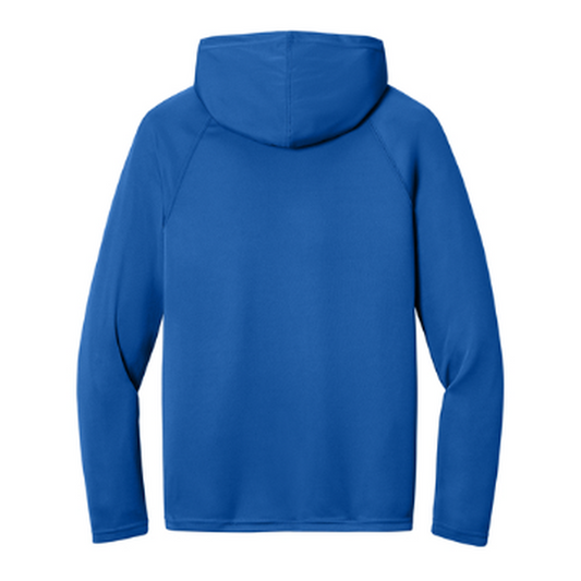 KCC A4 Cooling Performance Long Sleeve Hooded Tee - Royal