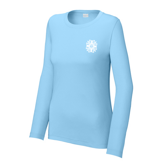KCC QUILT Sport-Tek® Women's Posi-UV® Pro Long Sleeve - Light Blue