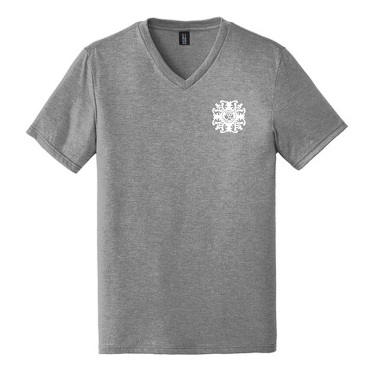 KCC QUILT District ® Perfect Tri ® V-Neck Tee - Grey Frost
