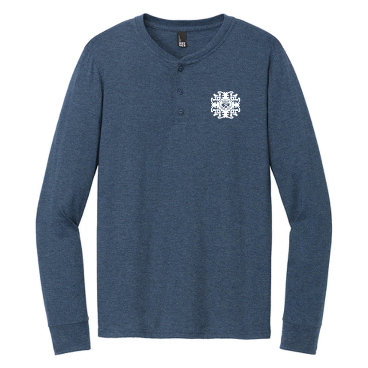 KCC QUILT District® Perfect Tri® Long Sleeve Henley - Navy Frost