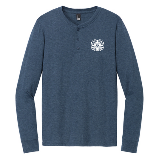 KCC QUILT District® Perfect Tri® Long Sleeve Henley - Navy Frost