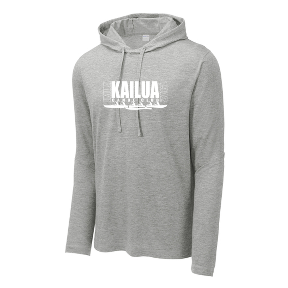 KCC IMUA Sport-Tek ® PosiCharge ® Tri-Blend Wicking Long Sleeve Hoodie - Light Grey Heather