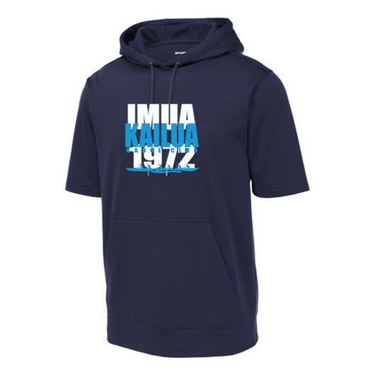 KCC IMUA Sport-Tek ® Sport-Wick ® Fleece Short Sleeve Hooded Pullover - Navy