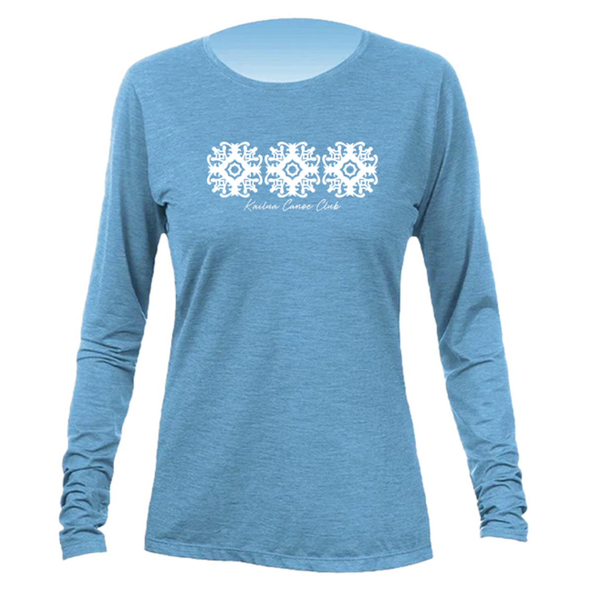 KCC QUILT Women's Breeze Tech Long Sleeve T-Shirt - Bahama Heathered