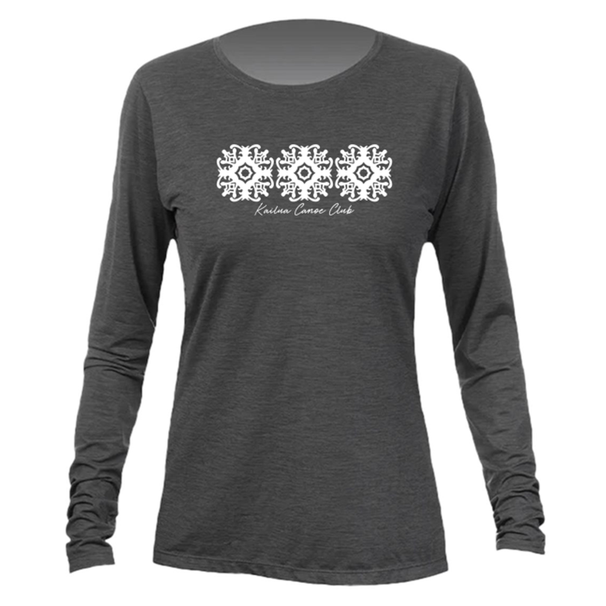 KCC QUILT Women's Breeze Tech Long Sleeve T-Shirt - Charcoal Heathered