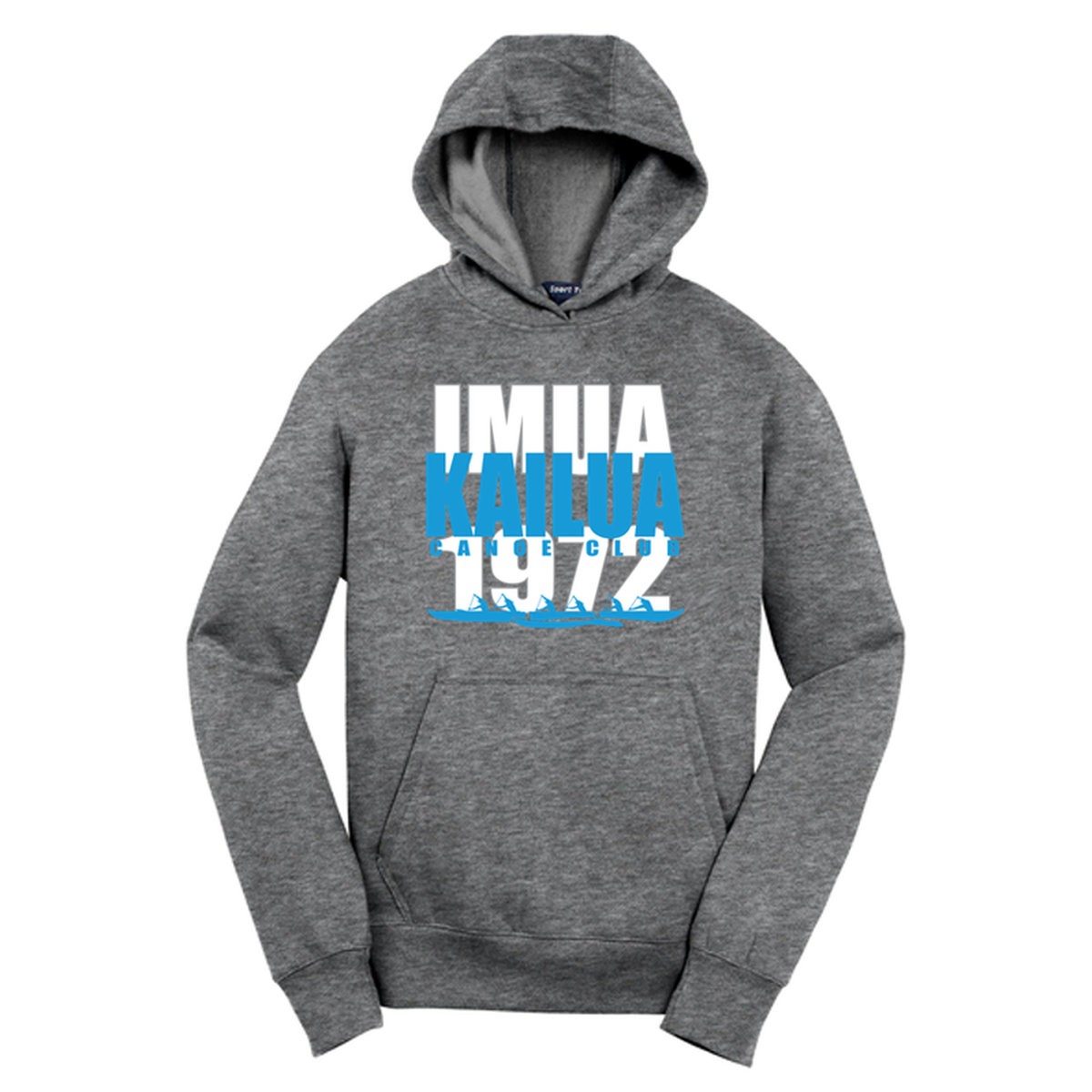 KCC IMUA Sport-Tek® Youth Pullover Hooded Sweatshirt - Vintage Heather