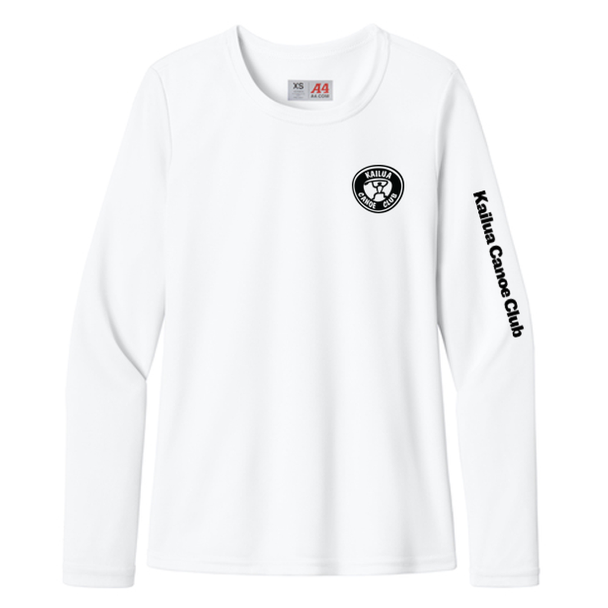 KCC A4 Women’s Cooling Performance Long Sleeve Tee - White