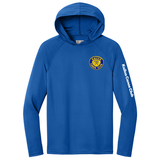 KCC A4 Cooling Performance Long Sleeve Hooded Tee - Royal