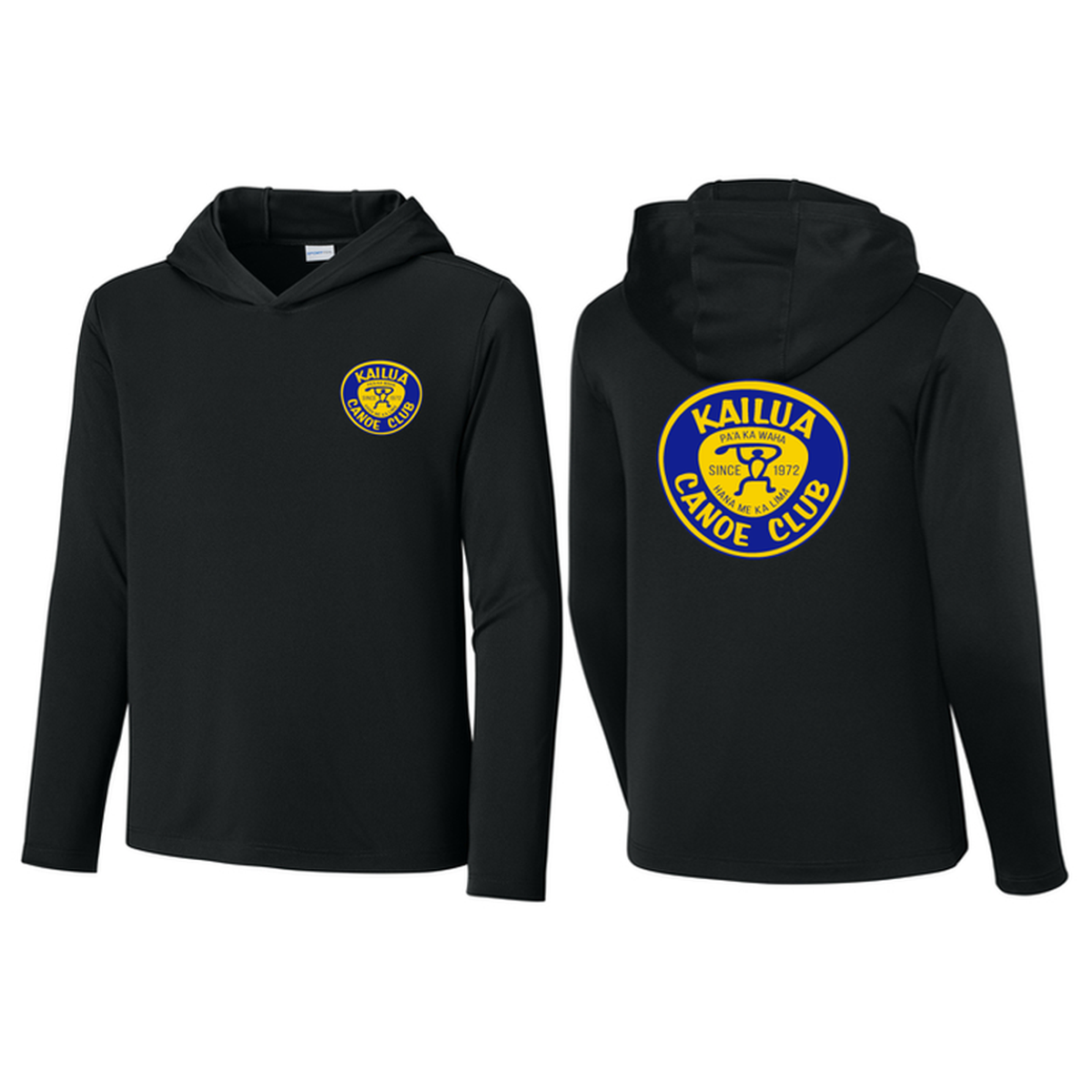 KCC Sport-Tek® Youth Posi-UV® Pro Long Sleeve Hoodie - Black