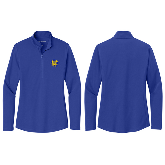 KCC Port Authority® Women's Dry Zone® UV Micro-Mesh 1/4-Zip - True Royal