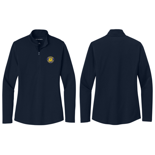 KCC Port Authority® Women's Dry Zone® UV Micro-Mesh 1/4-Zip - River Blue Navy