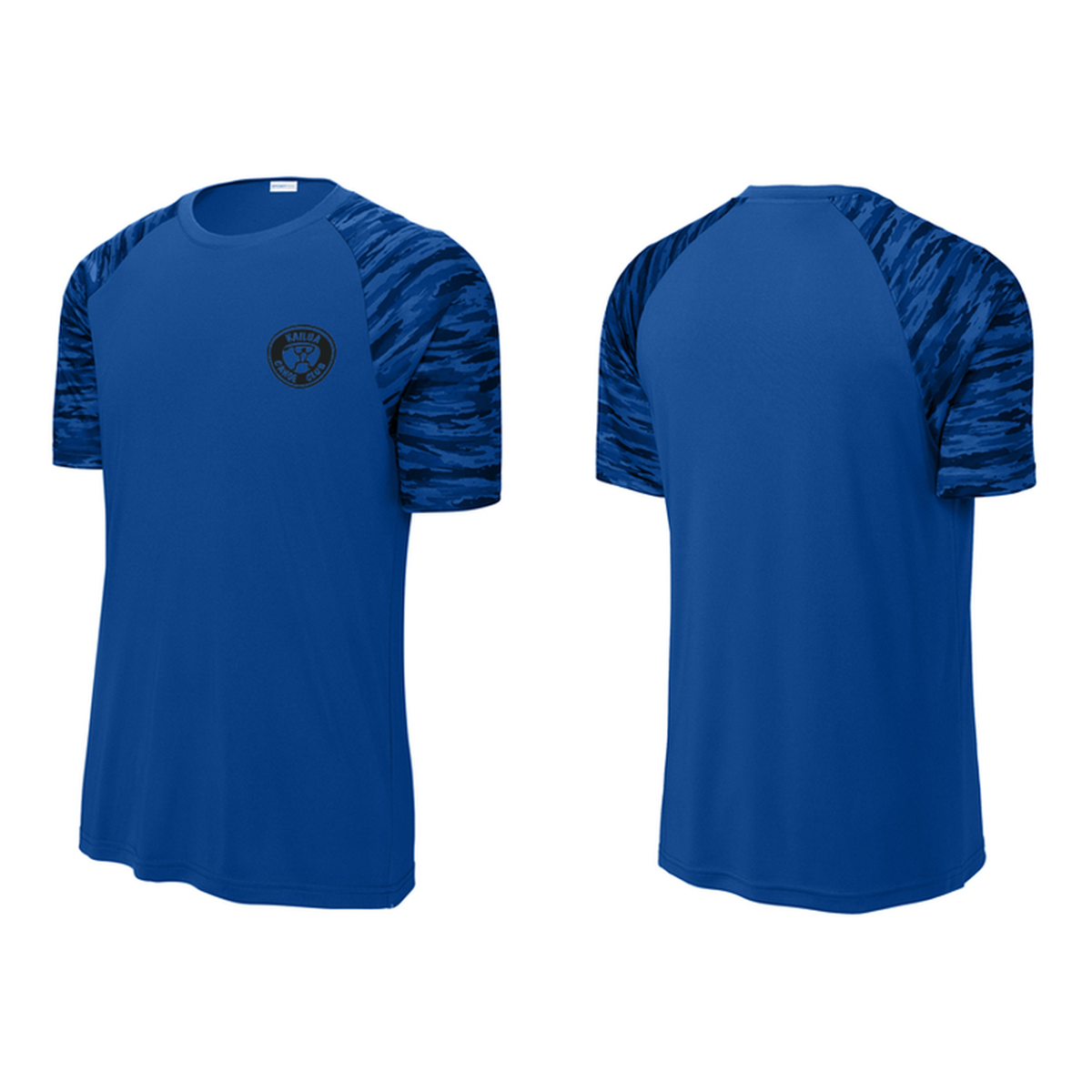 KCC Sport-Tek® Drift Camo Colorblock Tee - True Royal