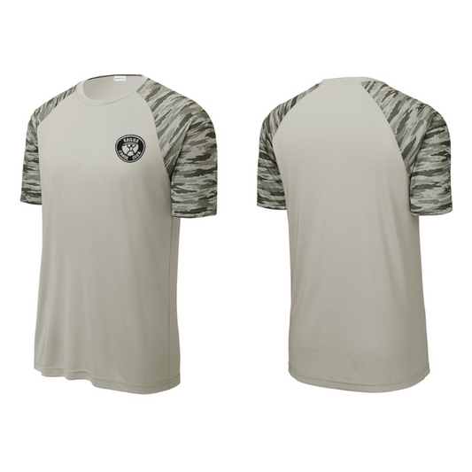 KCC Sport-Tek® Drift Camo Colorblock Tee - Silver