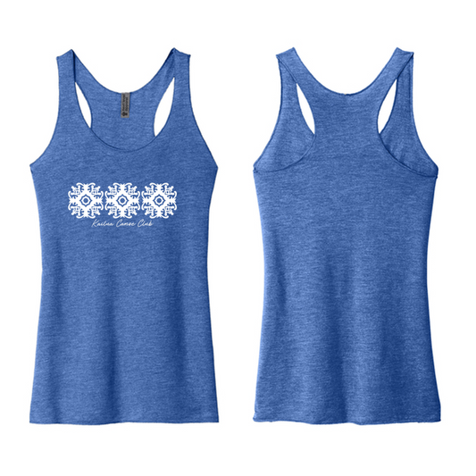 KCC QUILT Next Level Apparel® Women’s Tri-Blend Racerback Tank - Vintage Royal