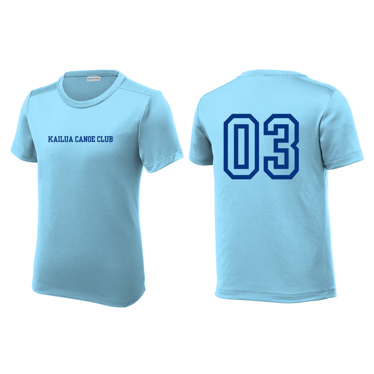 KCC YEARBOOK Sport-Tek® Youth Posi-UV® Pro Tee - Light Blue