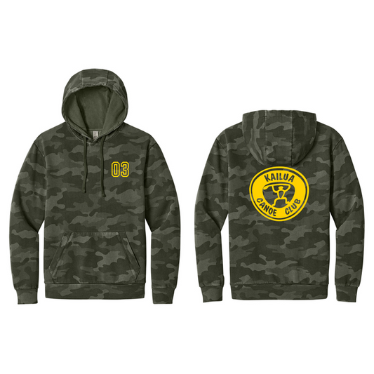 KCC YEARBOOK District Wash™ Camo Fleece Hoodie - Olive Drab Green