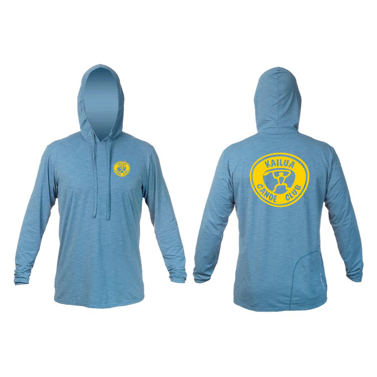 KCC Men's Low Pro Tech Hooded Long Sleeve T-Shirt - Bahama Heathered