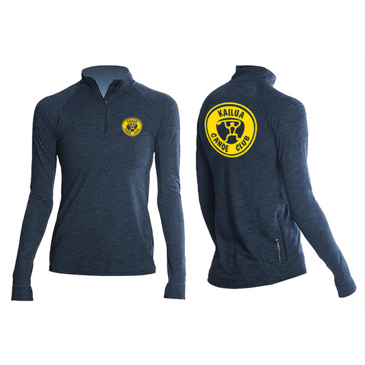 KCC Women's Flight Tech Quarter-Zip Pullover - Midnight Heathered